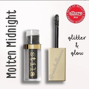 Molten Midnight Glitter & Glow Liquid Eyeshadow Stila Brand New in Box